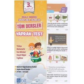 3 Sınıf Tüm Dersler Yaprak Test Bulut Eğitim ve Kültür Yayınları