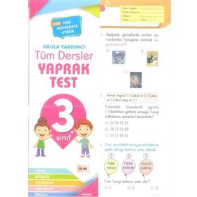 3. Sınıf Tüm Dersler Yaprak Test - Element Yayınları