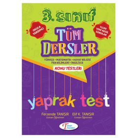 3. Sınıf Tüm Dersler Yaprak Test Tanışır Yayınları