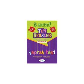 3. Sınıf Tüm Dersler Yaprak Test Tanışır Yayınları