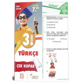 3. Sınıf Türkçe Çek Kopar Yaprak Test-Benim Hocam & Eğitim Dünyası