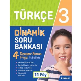 3. Sınıf Türkçe Dinamik Soru Bankası - Tudem Yayınları