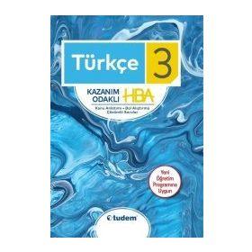 3.Sınıf Türkçe Konu Anlatımlı Kazanım Odaklı HBA Tudem Yayınları