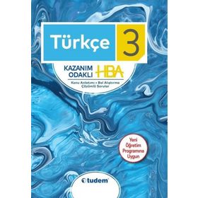 3.Sınıf Türkçe Konu Anlatımlı Kazanım Odaklı HBA Tudem Yayınları