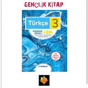 3.Sınıf Türkçe Konu Anlatımlı Kazanım Odaklı HBA Tudem Yayınları