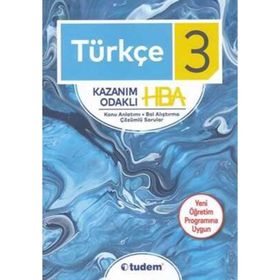 3.Sınıf Türkçe Konu Anlatımlı Kazanım Odaklı HBA Tudem Yayınları