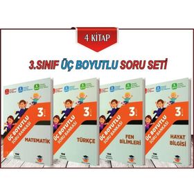 3. Sınıf Üç Boyutlu Soru Bankaları Seti Zeka Küpü Yayınlar