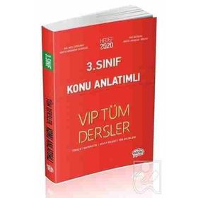 3. Sınıf VIP Tüm Dersler Konu Anlatımlı - Editör Yayınları Komisyon