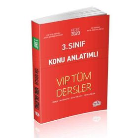 3. Sınıf VIP Tüm Dersler Konu Anlatımlı - Editör Yayınları Komisyon