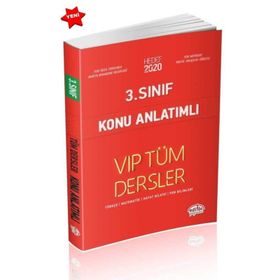 3. Sınıf VIP Tüm Dersler Konu Anlatımlı - Editör Yayınları Komisyon