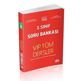 3. Sınıf Vip Tüm Dersler Soru Bankası / Komisyon / Editör Yayınları