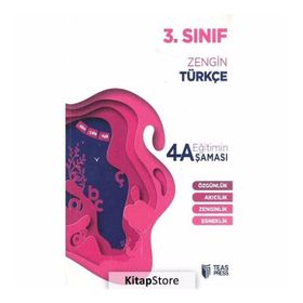 3. Sınıf Zengin Türkçe Eğitimin 4 Aşaması Teas Press Yayınları