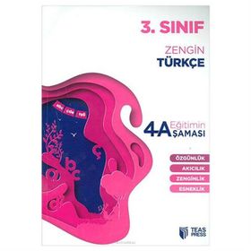 3. Sınıf Zengin Türkçe Eğitimin 4 Aşaması Teas Press Yayınları