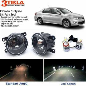 3 Tıkla Citroen C-Elysee Beyaz LED Xenon Sis Farı Seti