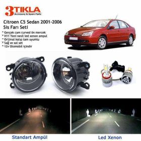 3 Tıkla Citroen C5 Sedan 2001-2006 Beyaz LED Xenon Sis Farı Seti