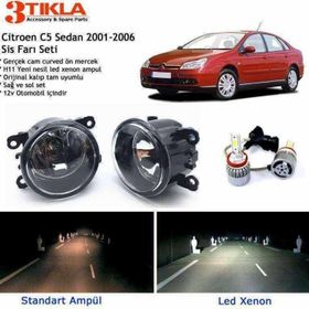 3 Tıkla Citroen C5 Sedan 2001-2006 Beyaz LED Xenon Sis Farı Seti
