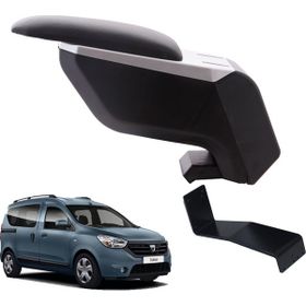 3 Tıkla Dacia Dokker 2021 Gri-Siyah Delmesiz Çelik Ayaklı Kol Dayama Kolçak