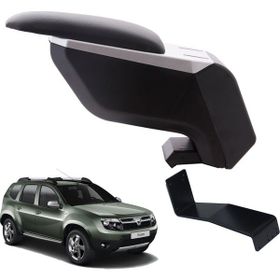 3 Tıkla Dacia Duster 2011 Gri-Siyah Delmesiz Çelik Ayaklı Kol Dayama Kolçak
