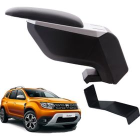3 Tıkla Dacia Duster 2020 Gri-Siyah Delmesiz Çelik Ayaklı Kol Dayama Kolçak