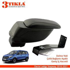 3 Tıkla Dacia Lodgy Stepway Geniş Hacimli Delmesiz Çelik Ayaklı Kol Dayama Kolçak