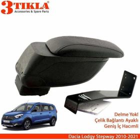 3 Tıkla Dacia Lodgy Stepway Geniş Hacimli Delmesiz Çelik Ayaklı Kol Dayama Kolçak