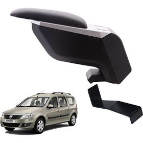 3 Tıkla Dacia Logan Mcv 2011 Gri-Siyah Delmesiz Çelik Ayaklı Kol Dayama Kolçak
