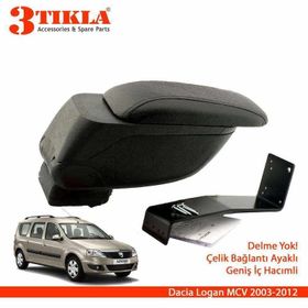 3 Tıkla Dacia Logan Mcv Geniş Hacimli Delmesiz Çelik Ayaklı Kol Dayama Kolçak