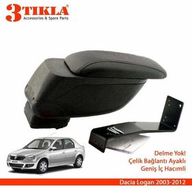 3 Tıkla Dacia Logan Sedan Geniş Hacimli Delmesiz Çelik Ayaklı Kol Dayama Kolçak
