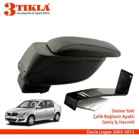 3 Tıkla Dacia Logan Sedan Geniş Hacimli Delmesiz Çelik Ayaklı Kol Dayama Kolçak