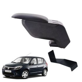 3 Tıkla Dacia Sandero 2009 Siyah Delmesiz Çelik Ayaklı Kol Dayama Kolçak