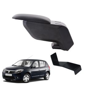 3 Tıkla Dacia Sandero 2009 Siyah Delmesiz Çelik Ayaklı Kol Dayama Kolçak