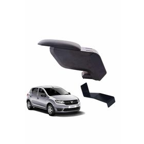 3 Tıkla Dacia Sandero 2013 Siyah Delmesiz Çelik Ayaklı Kolçak Kol Dayama