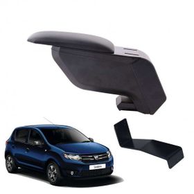3 Tıkla Dacia Sandero 2018 Siyah Delmesiz Çelik Ayaklı Kolçak Kol Dayama