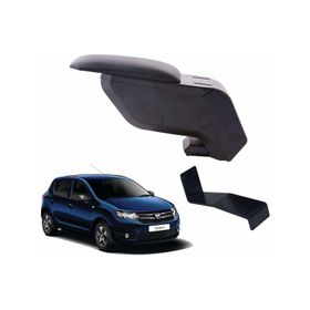 3 Tıkla Dacia Sandero 2020 Siyah Delmesiz Çelik Ayaklı Kolçak Kol Dayama