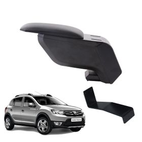 3 Tıkla Dacia Sandero Stepway 2013 Siyah Delmesiz Çelik Ayaklı Kol Dayama Kolçak