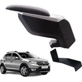 3 Tıkla Dacia Sandero Stepway 2015 Delmesiz Çelik Ayaklı Gri-Siyah Kolçak