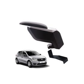 3 Tıkla Dacia Sandero Stepway 2015 Delmesiz Çelik Ayaklı Gri-Siyah Kolçak