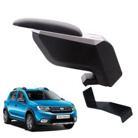 3 Tıkla Dacia Sandero Stepway 2016 Siyah Delmesiz Çelik Ayaklı Kol Dayama Kolçak