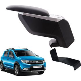 3 Tıkla Dacia Sandero Stepway 2018 Delmesiz Çelik Ayaklı Gri-Siyah Kolçak