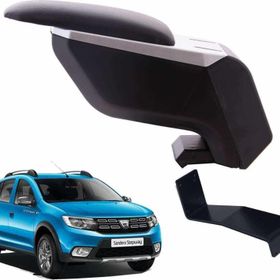 3 Tıkla Dacia Sandero Stepway 2018 Siyah Delmesiz Çelik Ayaklı Kol Dayama Kolçak