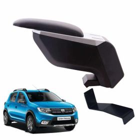 3 Tıkla Dacia Sandero Stepway 2019 Siyah Delmesiz Çelik Ayaklı Kol Dayama Kolçak
