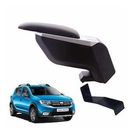 3 Tıkla Dacia Sandero Stepway 2020 Siyah Delmesiz Çelik Ayaklı Kol Dayama Kolçak