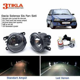 3 Tıkla Dacia Solenza Beyaz LED Xenon Sis Farı Seti