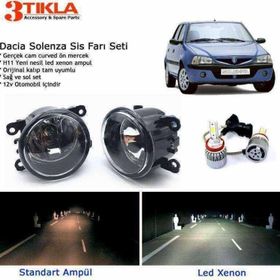 3 Tıkla Dacia Solenza Beyaz LED Xenon Sis Farı Seti