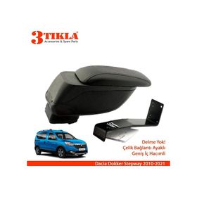 3 Tıkla Dokker Stepway 2010-2021 Geniş Hacimli Delmesiz Çelik Ayaklı Kol Dayama Kolçak