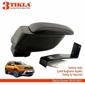 3 Tıkla Duster 2018-2020 Geniş Hacimli Delmesiz Çelik Ayaklı Kol Dayama Kolçak
