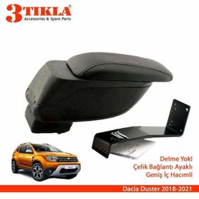 3 Tıkla Duster 2018-2020 Geniş Hacimli Delmesiz Çelik Ayaklı Kol Dayama Kolçak
