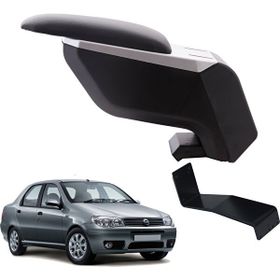 3 Tıkla Fiat Albea 2005 Gri-Siyah Delmesiz Çelik Ayaklı Kol Dayama Kolçak