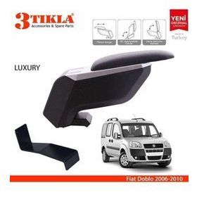 3 Tıkla Fiat Doblo 2006-2010 Siyah Delmesiz Çelik Ayaklı Kol Dayama Kolçak
