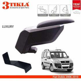 3 Tıkla Fiat Doblo 2006-2010 Siyah Delmesiz Çelik Ayaklı Kol Dayama Kolçak